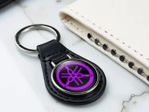 Yamaha Leather Keychain Durable Design Racing Premium